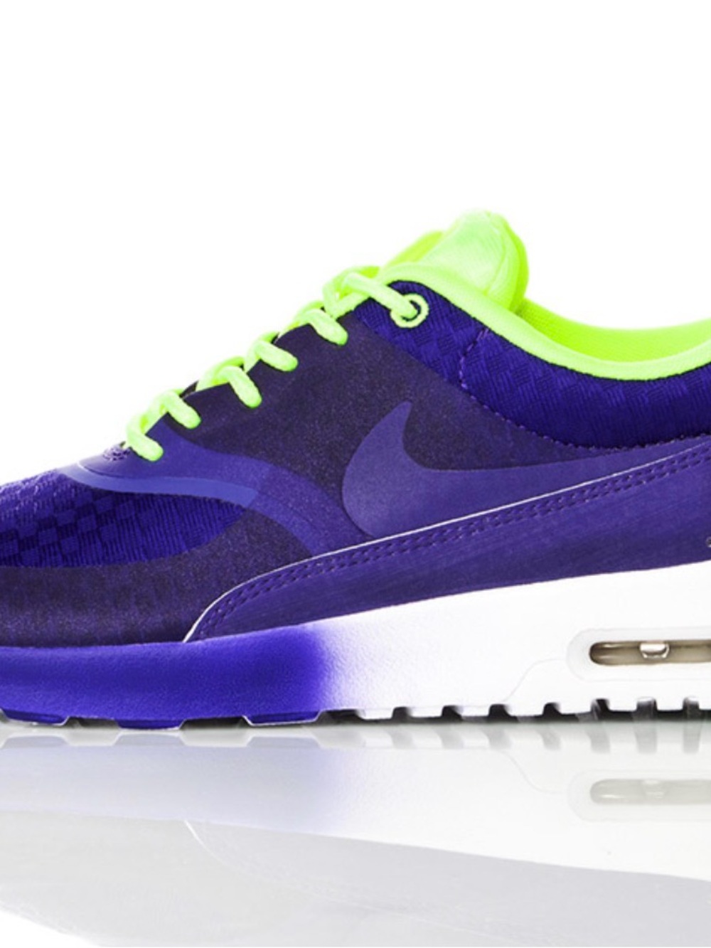Nike Neon Yellow and Purple Athletic Sneaker